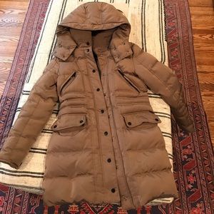 Zara down puffy jacket with hood